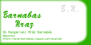 barnabas mraz business card