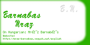 barnabas mraz business card